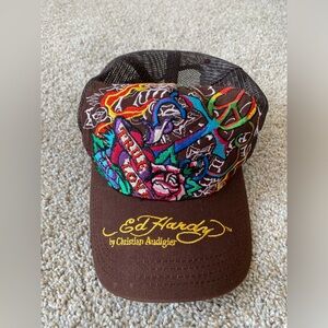 Ed Hardy, Embroidered True Love Hat- Vintage